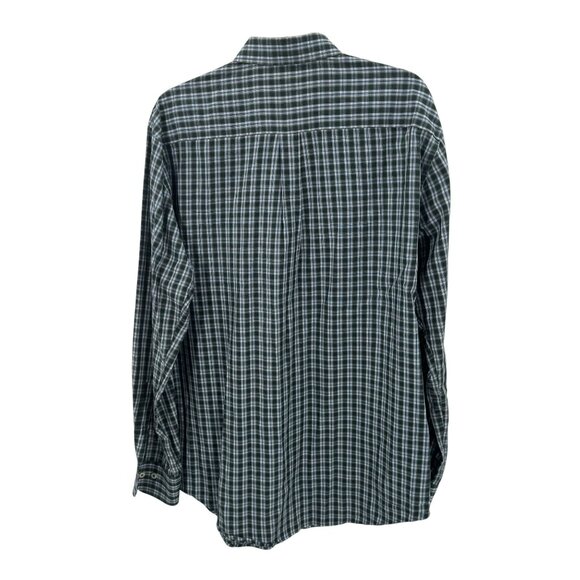 Peter Millar Mens Large Blue Plaid Button-Down Long Sleeve Shirt 100% Cotton - Picture 4 of 6